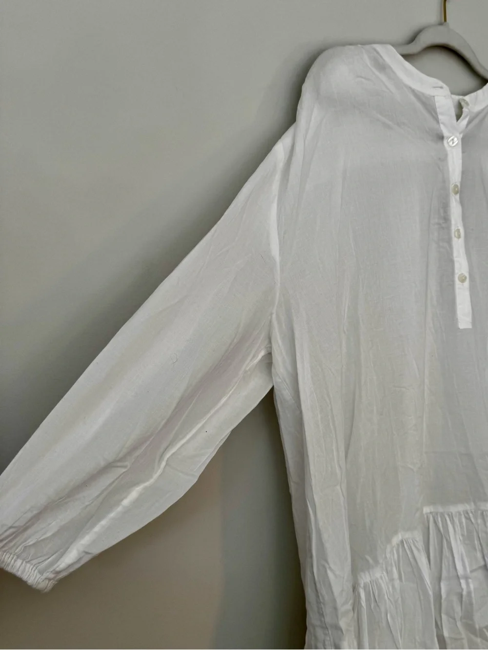 NWT J. Crew Swingy Swim Cover Up Dress, Semi Sheer White – Size Medium